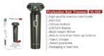 ولروس ریش تراش ماشین اصلاح سه تیغ شارژی با باتری لیتیومی VL-314 - تصویر 3